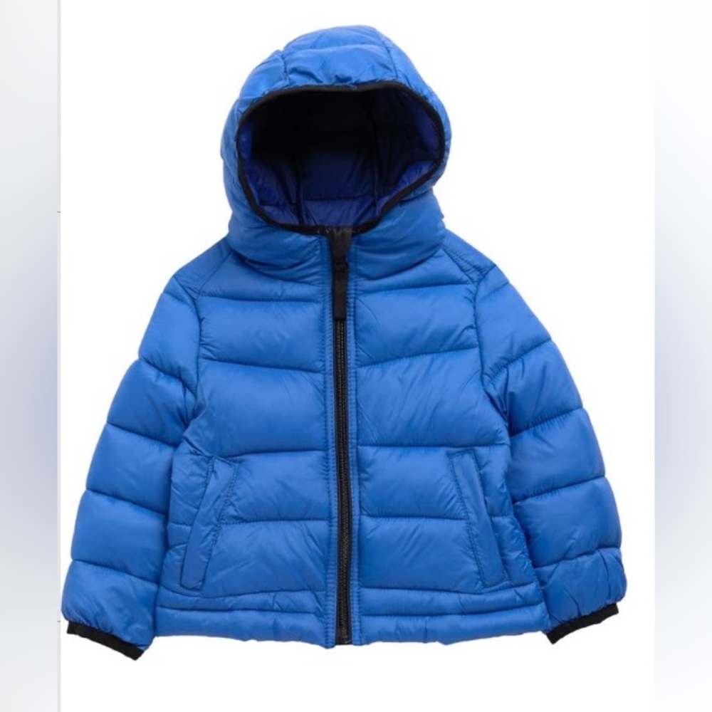 NWT Urban Republic Chevron printed blue packable puffer jacket - 12M
